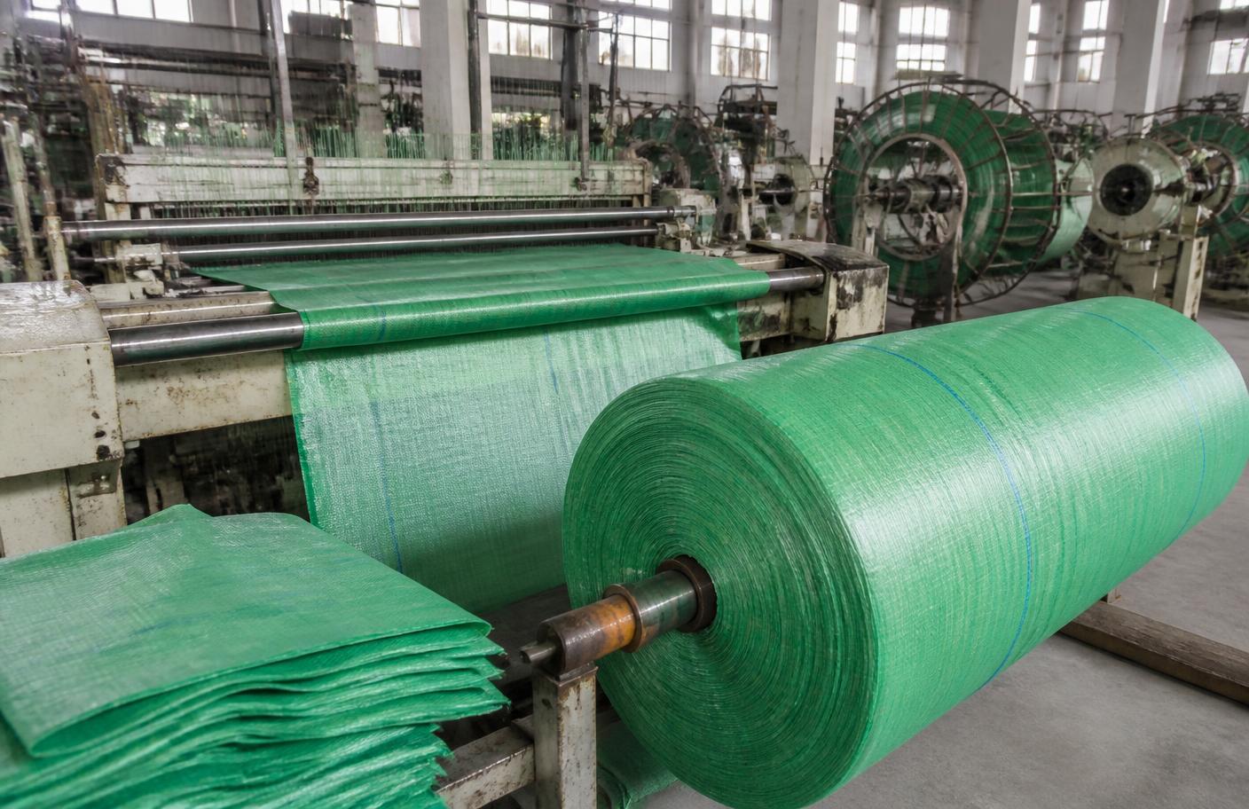 Área de producción de malla para empaque agrícola
